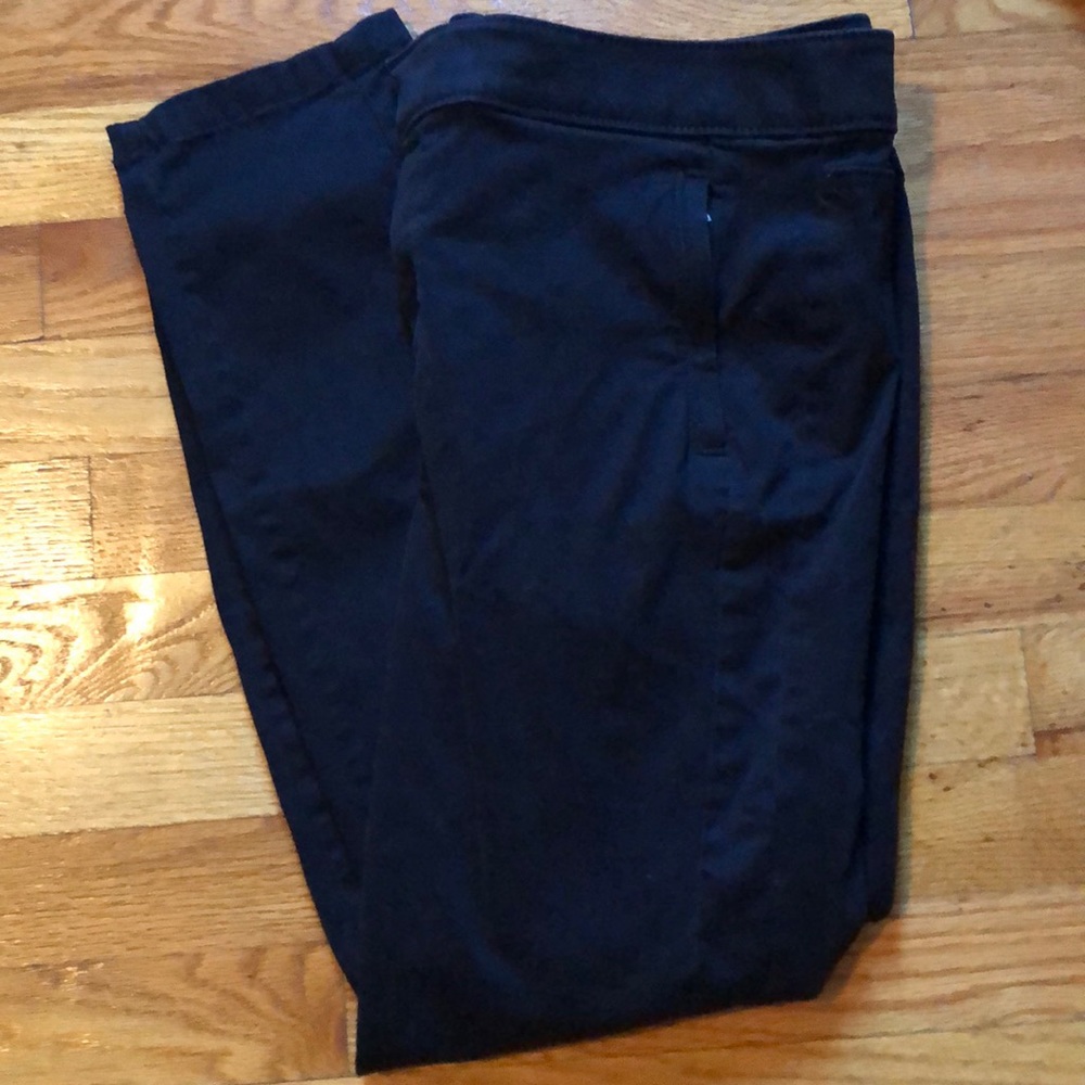 LOFT Petite Skinny Ankle Pant- black